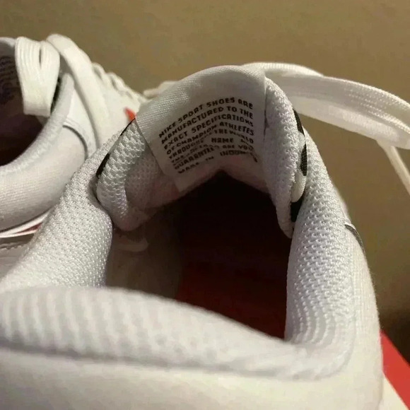 Nike Shoes Women Court Legacy Lift White Team Orange US Size 9 DZ5203-100 NIB - Picture 6 of 11